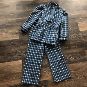 VINTAGE TWO PUECE HANDMADE OUTFIT 60s 70s